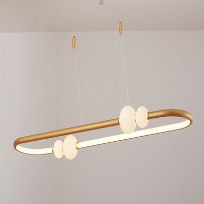 Nordic Simple Gold Paint Scrub Ring Chandelier Modern Pendant Light ODM AC110V