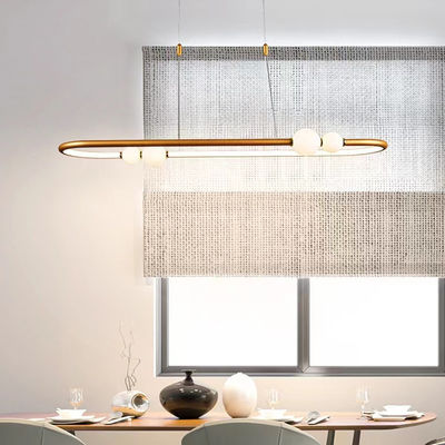 Nordic Simple Gold Paint Scrub Ring Chandelier Modern Pendant Light ODM AC110V