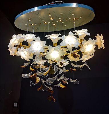 Creative Glass Flower Chandelier Rustproof Modern Flower Chandelier
