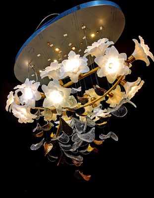 Creative Glass Flower Chandelier Rustproof Modern Flower Chandelier