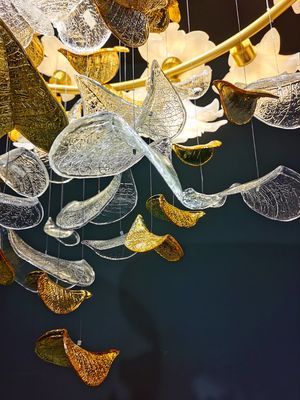 Creative Glass Flower Chandelier Rustproof Modern Flower Chandelier