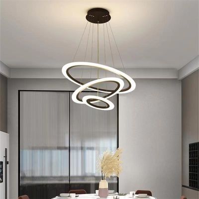Luxury LED Acrylic Chandelier High End Modern Pendant Lights Energy Saving