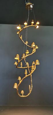 Art And Functional Design Customized Modernist Brass Chandelier 110 - 240V