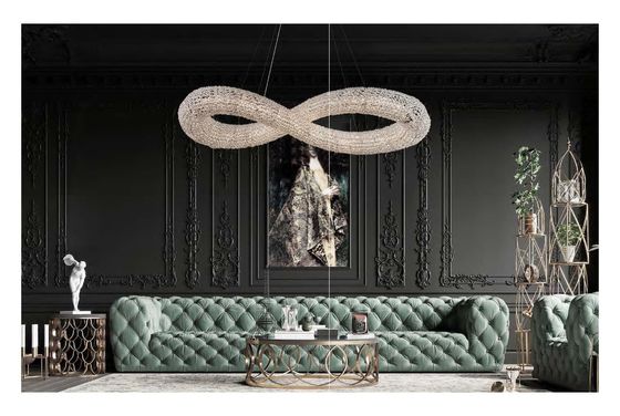 Art Light Luxury Crystal Chandelier For Living Room Restaurant Hotel Lobby