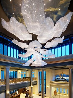 Creative Art Luxury Crystal Chandelier For Art Exhibition Hall Or Conference Hall