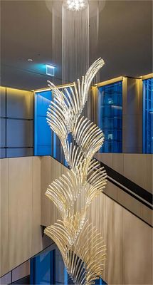 OEM ODM European Style Designer Lighting Long Glass Pendant Light 3000K