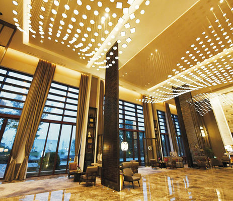 Customized Smart Elegant Extra Large Chandeliers Contemporary Wave Led Chandelier