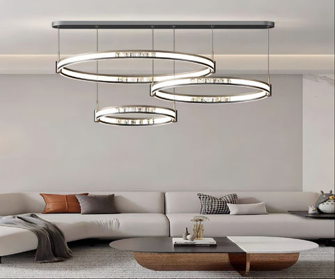 Acrylic Modern Simple Waltz Chandelier Three Color Switching