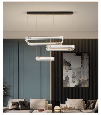 Acrylic Lampshade Waltz Chandelier Tri-Color LED 270W 250W