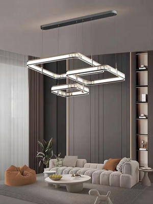 Acrylic Lampshade Waltz Chandelier Tri-Color LED 270W 250W