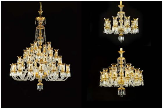 European Style Antique French Baccarat Crystal Chandelier Creative High End Club Crystal Lamp