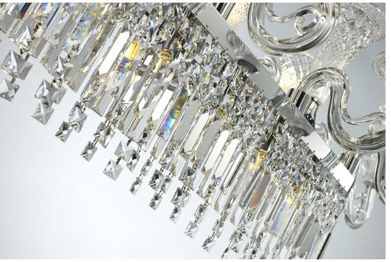Luxury Classical European Crystal Chandelier Ceiling Mounted Crystal Light Fixture