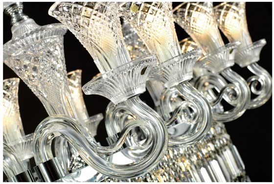 Luxury Classical European Crystal Chandelier Ceiling Mounted Crystal Light Fixture