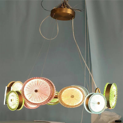 4000K Colorful Glass Chandelier Restaurant Chandelier LED