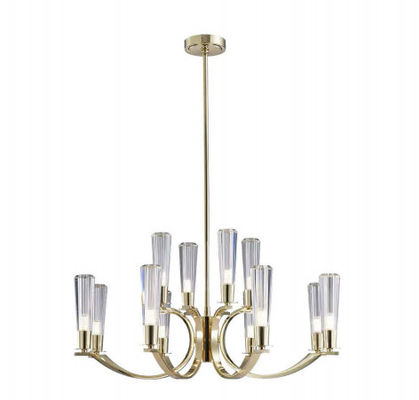 Customizable Copper Glass Chandelier Multiple Sizes Available