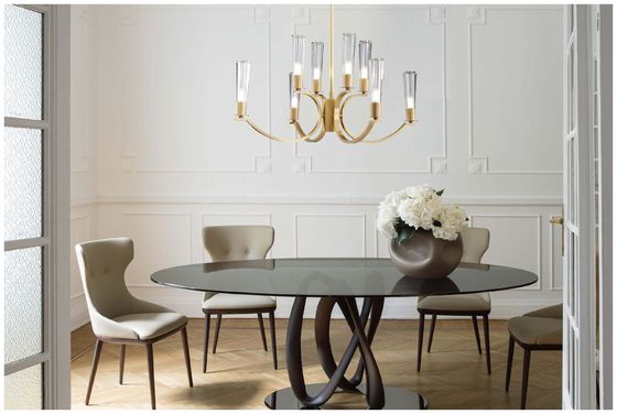 Customizable Copper Glass Chandelier Multiple Sizes Available