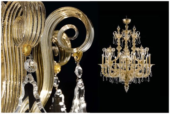 Clear Or Colourful Custom Creative Glass Chandeliers Contemporary Chandeliers For High Ceilings