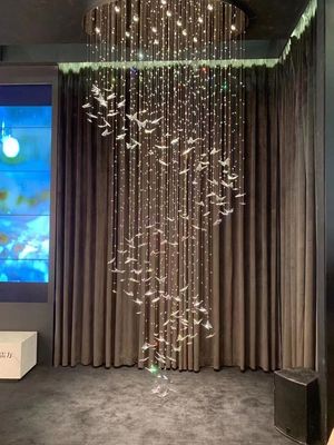 Art style Crystal Butterfly Chandelier High Ceilings Chandeliers