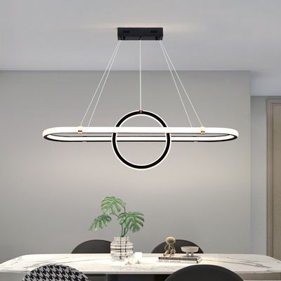 LED 92W/Three Colors Black Restaurant Chandelier Soft Comfortable Light