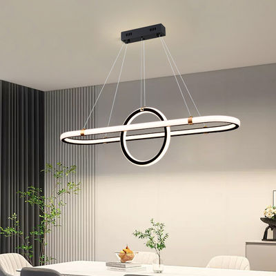 LED 92W/Three Colors Black Restaurant Chandelier Soft Comfortable Light