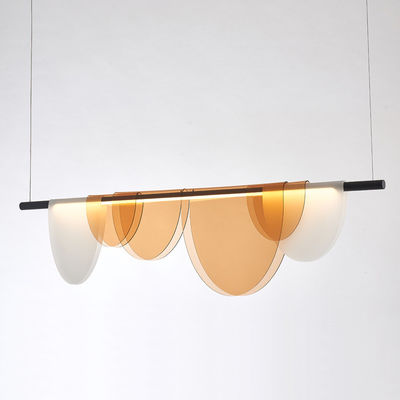 Amber And White Restaurant Chandelier High Color Rendering LED