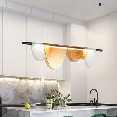 Amber And White Restaurant Chandelier High Color Rendering LED