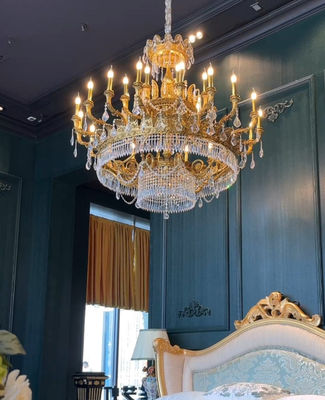 European Courts High End Luxury Crystal Candle Chandelier Dazzling Lighting
