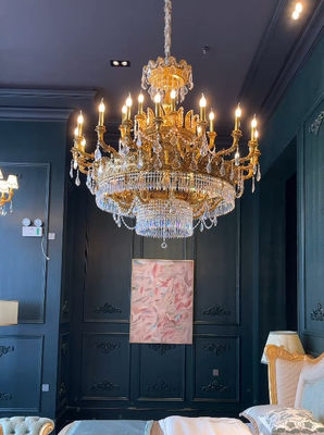 European Courts High End Luxury Crystal Candle Chandelier Dazzling Lighting