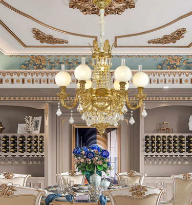 Customized Contemporary Extra Large Chandeliers With High End Crystal Pendants