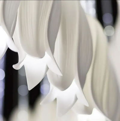 New Design High Ceiling Decor Luxury Chandeliers Modeling Villa Staircase Ceramic Flower Pendant Light