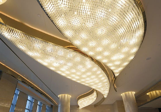 Extra Wide Extra Large Hanging Chandelier For Commercial Space