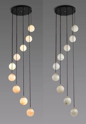 Spiral Modern Crystal Chandelier Hall Long Flush Mount Chandeliers Lighting Cristal Lustre Led L'Escalier Lights