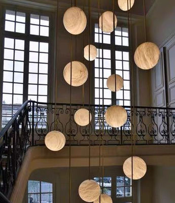 Spiral Modern Crystal Chandelier Hall Long Flush Mount Chandeliers Lighting Cristal Lustre Led L'Escalier Lights