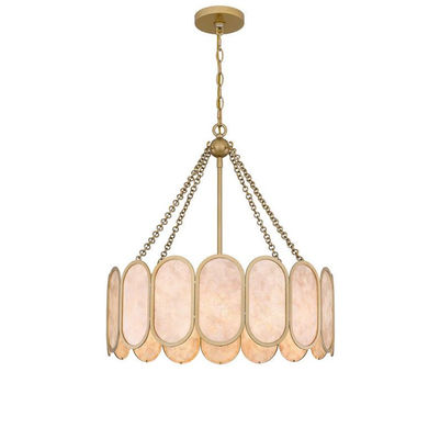 Modern Luxury Alabaster L1P Chandelier Brass Pendant Hanging Light Dining Room Kitchen Island Hotel Bar AC Factory Price