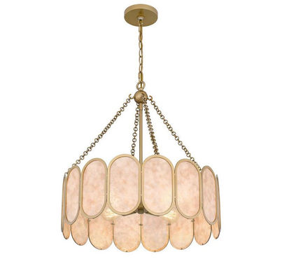 Modern Luxury Alabaster L1P Chandelier Brass Pendant Hanging Light Dining Room Kitchen Island Hotel Bar AC Factory Price