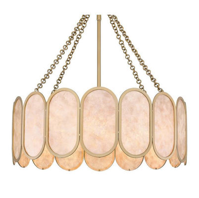 Modern Luxury Alabaster L1P Chandelier Brass Pendant Hanging Light Dining Room Kitchen Island Hotel Bar AC Factory Price