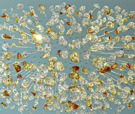 Modern Personalized Acrylic Chandelier With High Ceilings In Hotel Lobby Luminous LED Chandelier