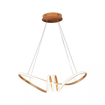 Gold Chrome Plated Modern Led Chandelier Hanging For Dining Room Kitchen Room Living Room Home Deco Chandelier Fixture