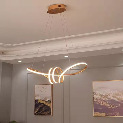 Gold Chrome Plated Modern Led Chandelier Hanging For Dining Room Kitchen Room Living Room Home Deco Chandelier Fixture