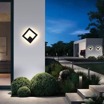 Square Modern Aluminum Wall Light 18w Living Room Background Wall Bedroom Headboard Art Wall Light
