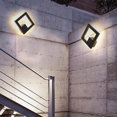 Square Modern Aluminum Wall Light 18w Living Room Background Wall Bedroom Headboard Art Wall Light