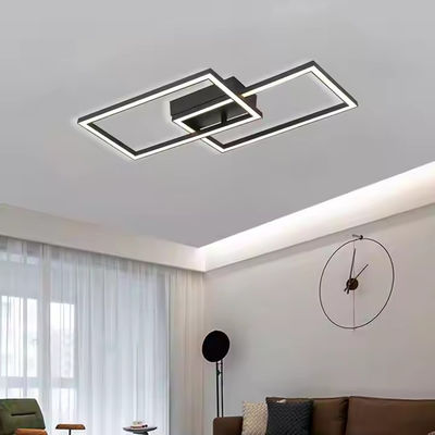 Simple Geometric Square Black Light Body Aluminum 20W 3000K Switch Control Wall Lamp Ceiling Light