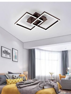 Simple Geometric Square Gold Light Body Aluminum 20W 3000K Switch Control Wall Lamp Ceiling Light