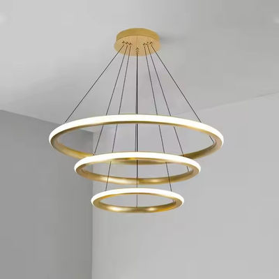 Three-ring Circle Nordic Restaurant Post-modern Simple Bedroom Lamp Circular Dining Room Bar Dining Chandelier