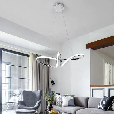 Led Chandelier For Dining Room Kitchen Bar Shop AC 90-260V Modern Matte Black/White Hanging Chandeliers Fixtures