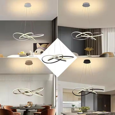 Modern Design Nordic Style Aluminum Lamp Restaurant Lobby 166w Led Chandelier Lamp