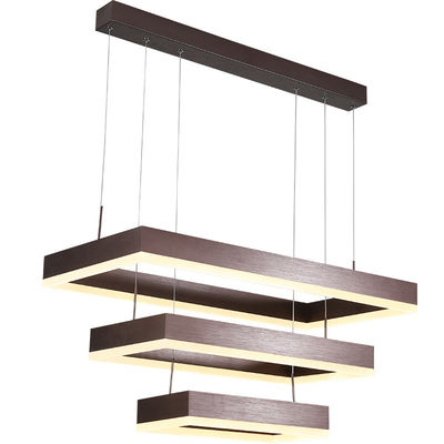 Third Floor Small Living Room Led Chandelier Modern Simple Rectangular Nordic Lighting Hall Restaurant Bar Hanging Lighting