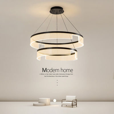 Beautiful Translucent Living Room Dining Room Chandelier Two Ring Study Bedroom Acrylic Chandelier