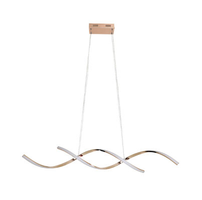 Modern Home Restaurant LED Pendant Light Simple Black Gold Aluminum Indoor Chandelier