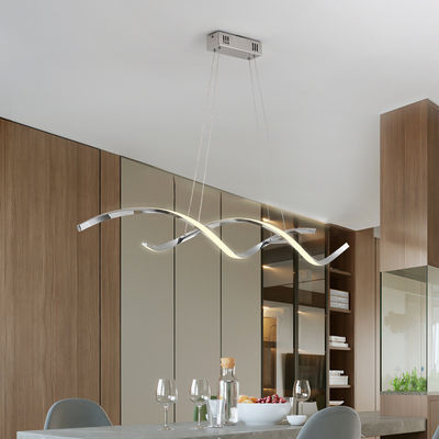 Modern Home Restaurant LED Pendant Light Simple Black Gold Aluminum Indoor Chandelier